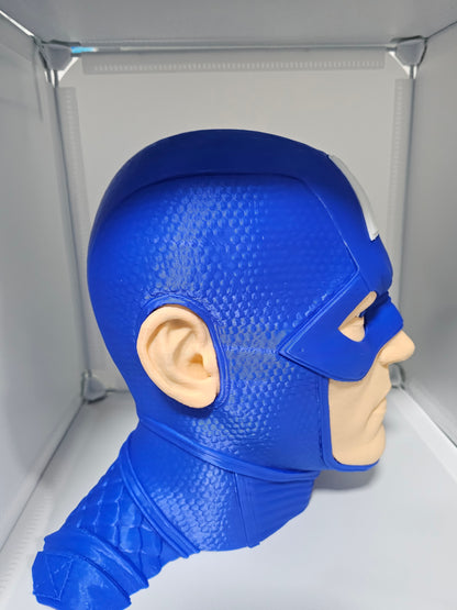 Patriotic Super Soldier Headphones Stand | Unique 3D Printed Headset Holder | Comic Inspired