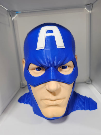 Patriotic Super Soldier Headphones Stand | Unique 3D Printed Headset Holder | Comic Inspired