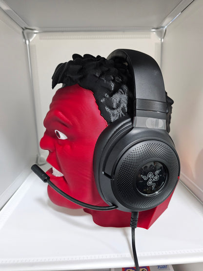 Red Gamma Smash Hero Headphones Stand | 3D Printed | Comics |Bust Decor Collectible | MCU