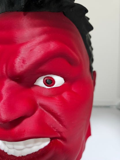 Red Gamma Smash Hero Headphones Stand | 3D Printed | Comics |Bust Decor Collectible | MCU