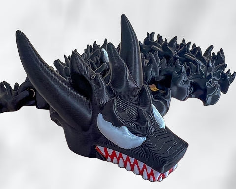 Articulated Symbiote Dragon | 3D Printed