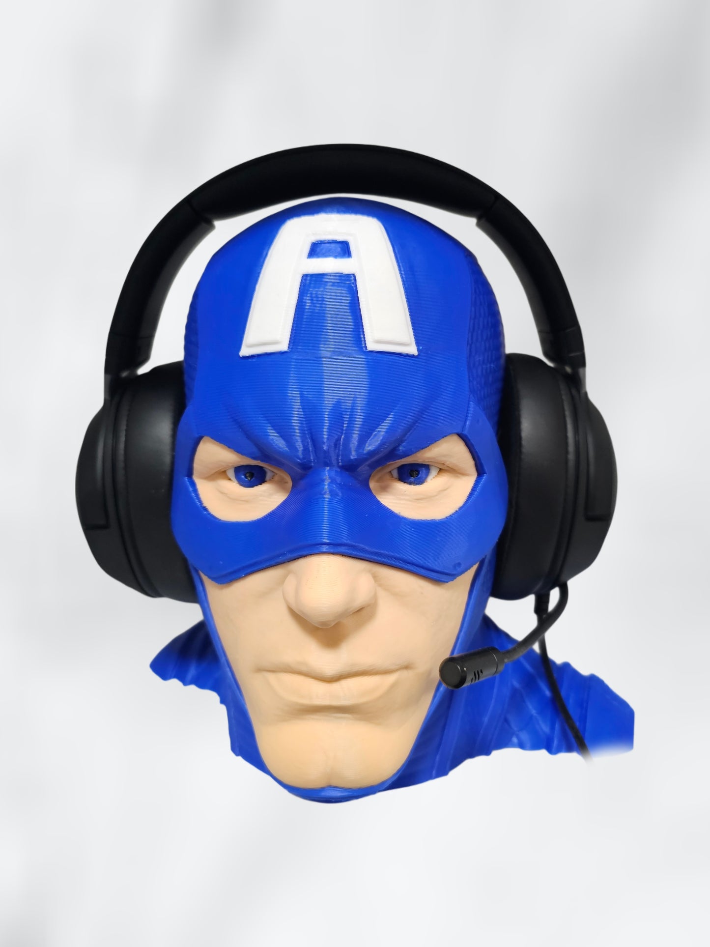 Patriotic Super Soldier Headphones Stand | Unique 3D Printed Headset Holder | Comic Inspired